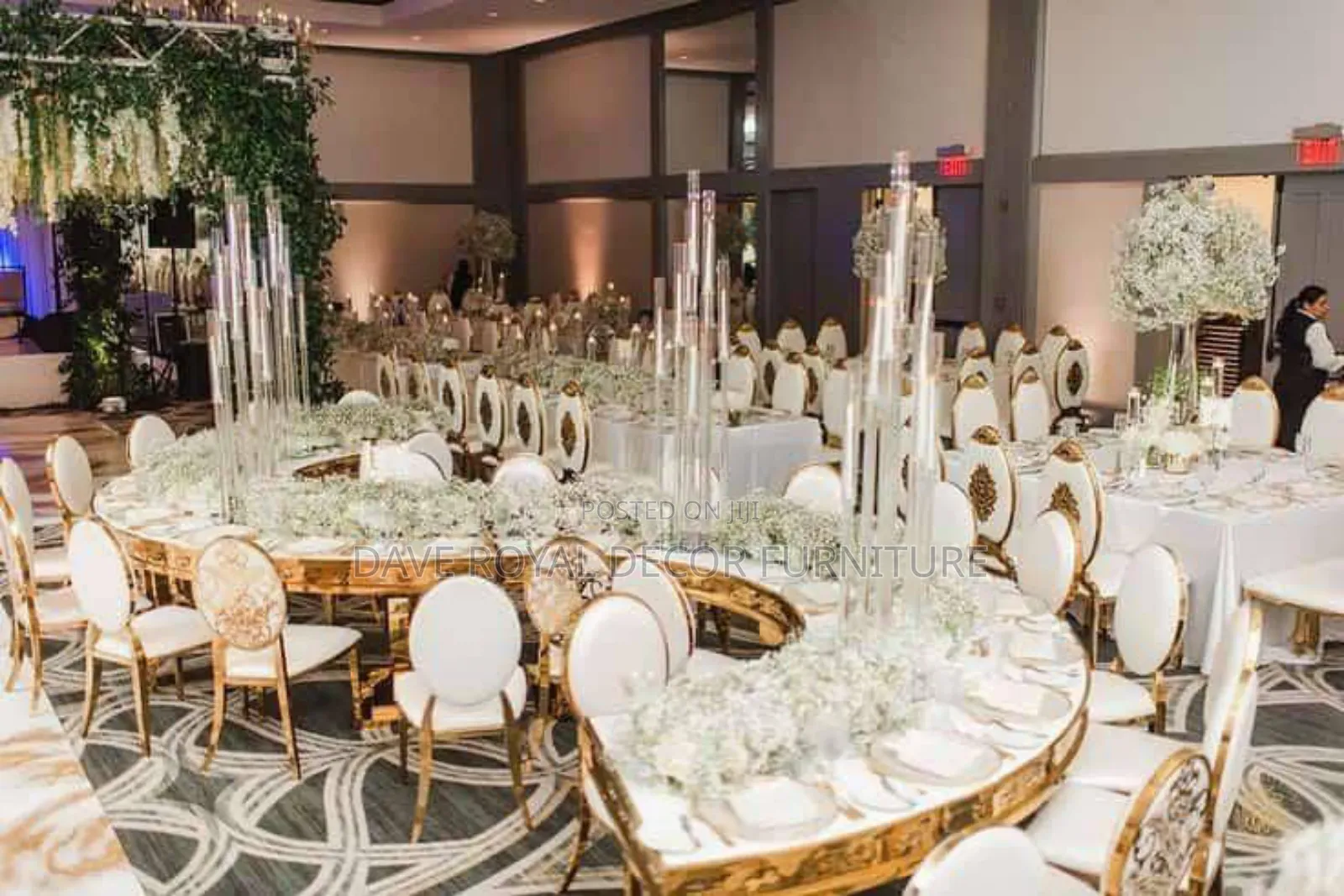 High Quality Event Marble Top Dinning Table and Chairs.