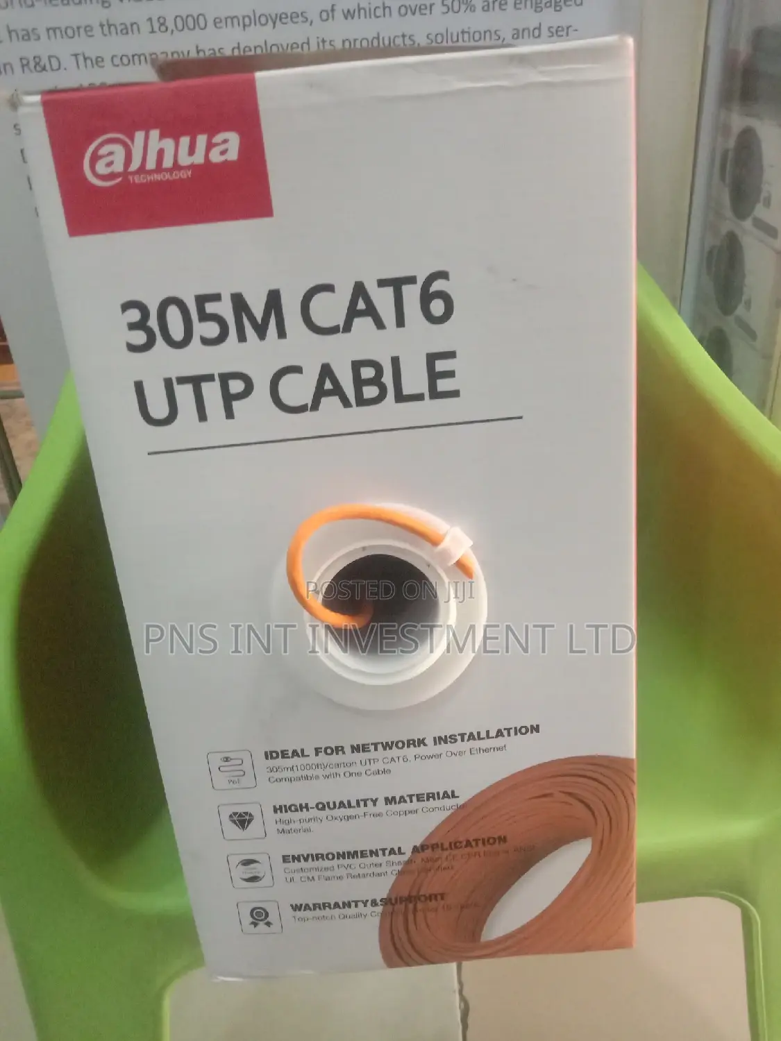 Dahua Cat6 Utp Cable by 305m