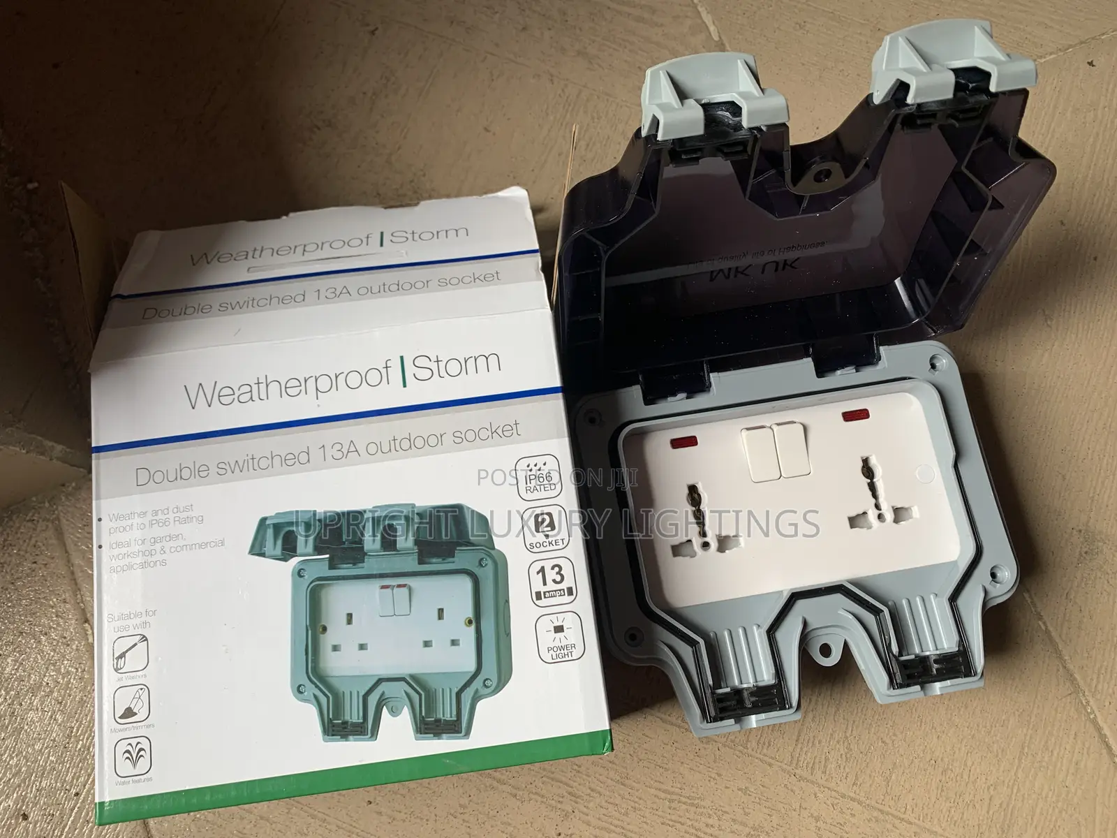 Waterproof Outdoor Double Socket