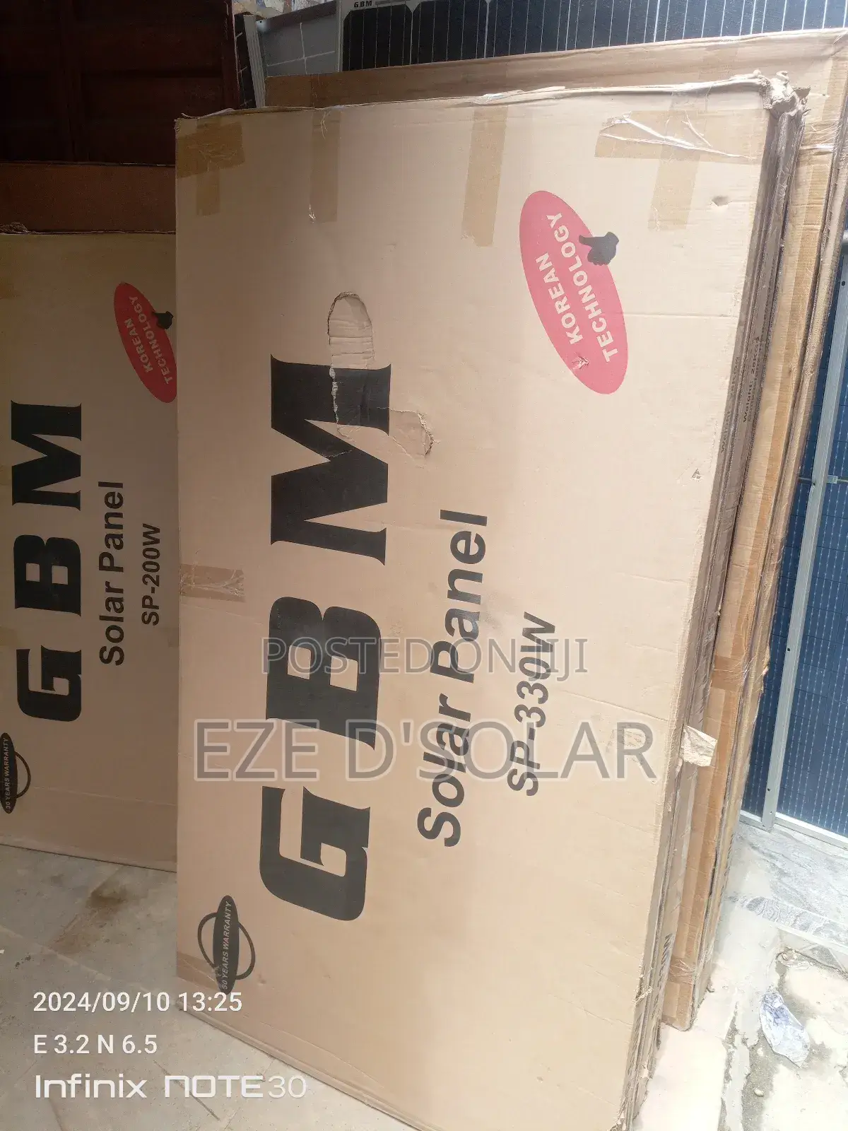 GBM 330watts Solar Panels
