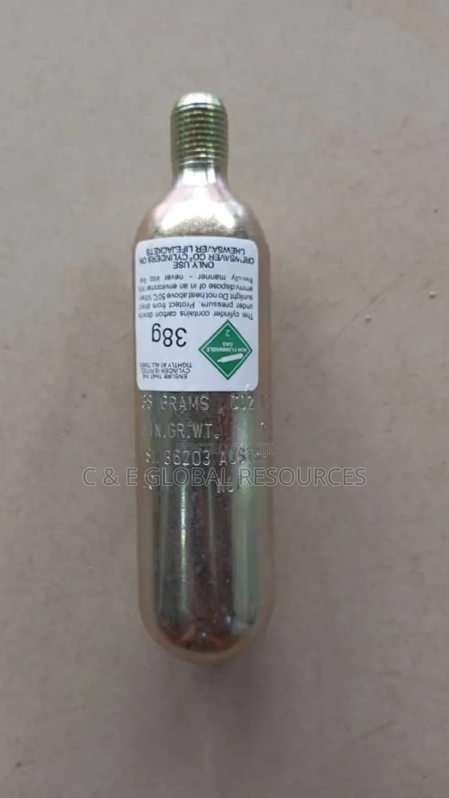 Automatic Lifejacket Co2 Cylinder (38g)