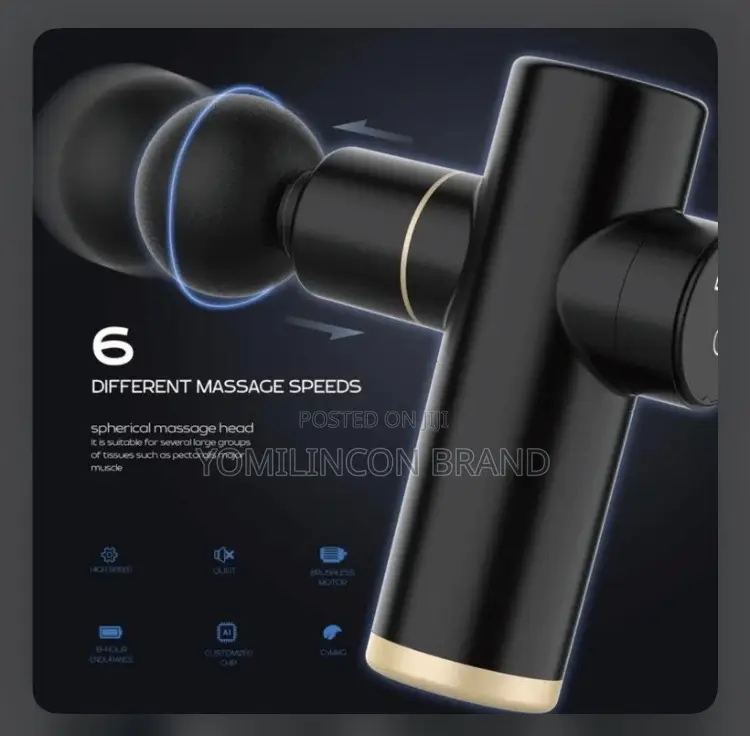 Green Contento Portable Massage Gun Blue