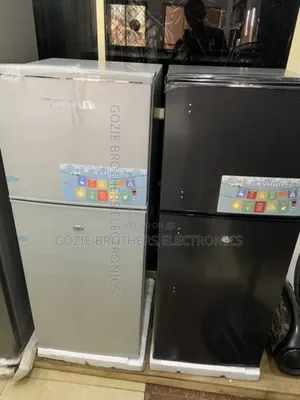 Skyrun Double Door Refrigerator (Bcd-118)Silver and Black Co