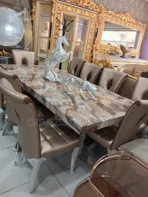 10 Seater Marble Dining Set