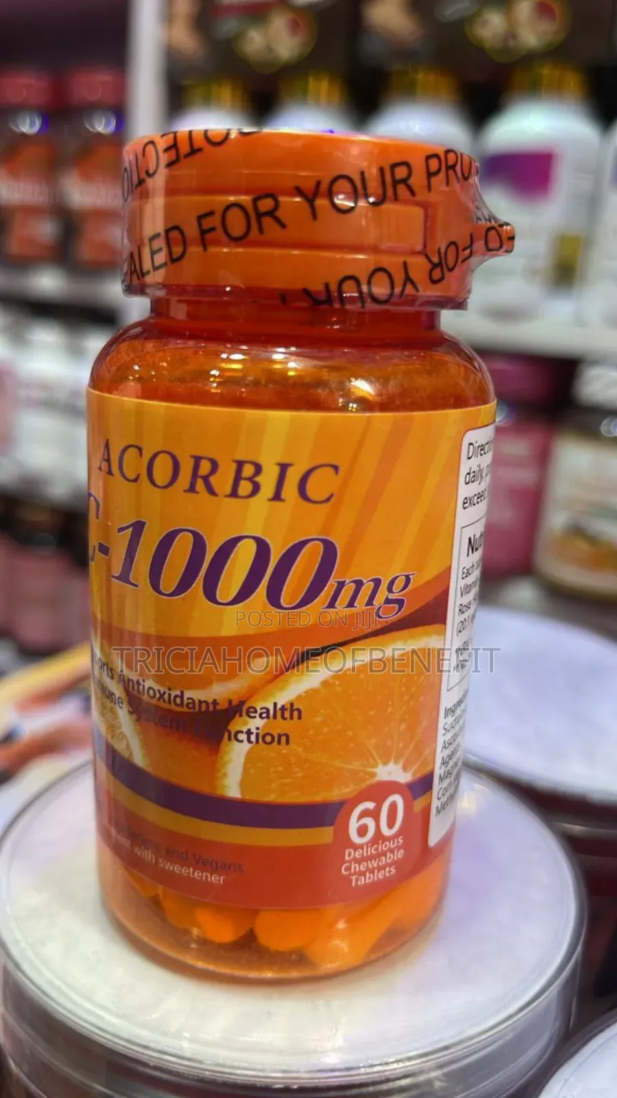 Original Acorbic Vitamin C 1000mg Capsules