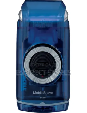 Braun Mobileshave Wet and Dry Portable Electric Shaver M-60b