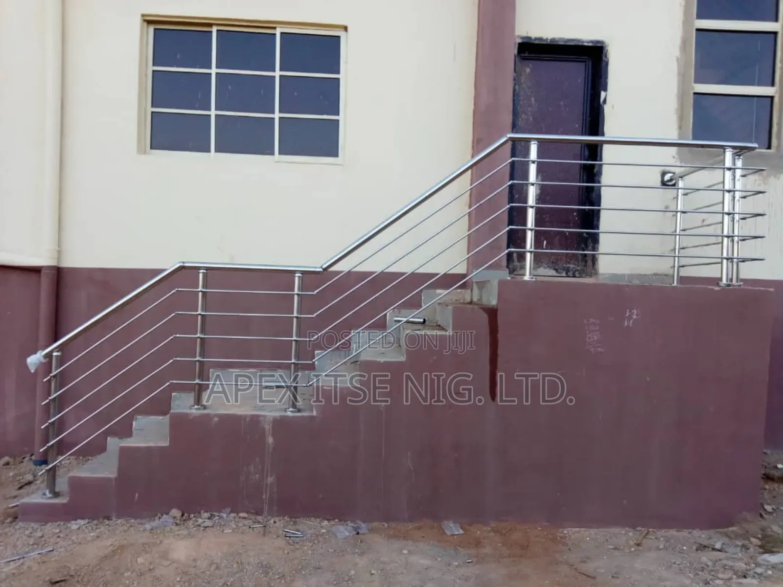 Back Entrance Stainless Rails