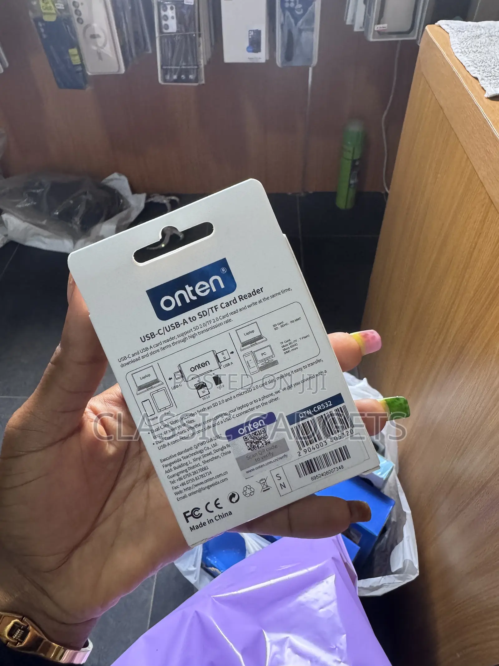 Onten USB-C/Usb-atosd/TF 2 in 2 Card Reader