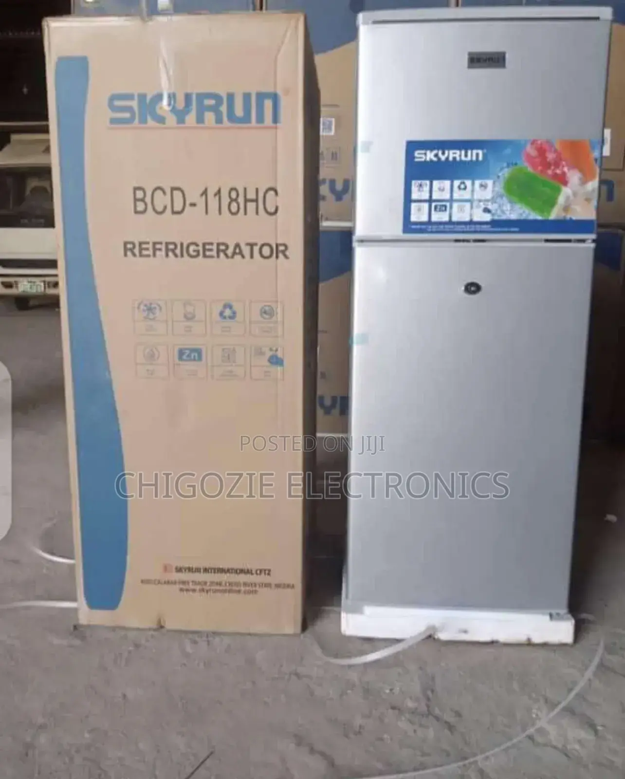 Skyrun 118l Double Door Fridge