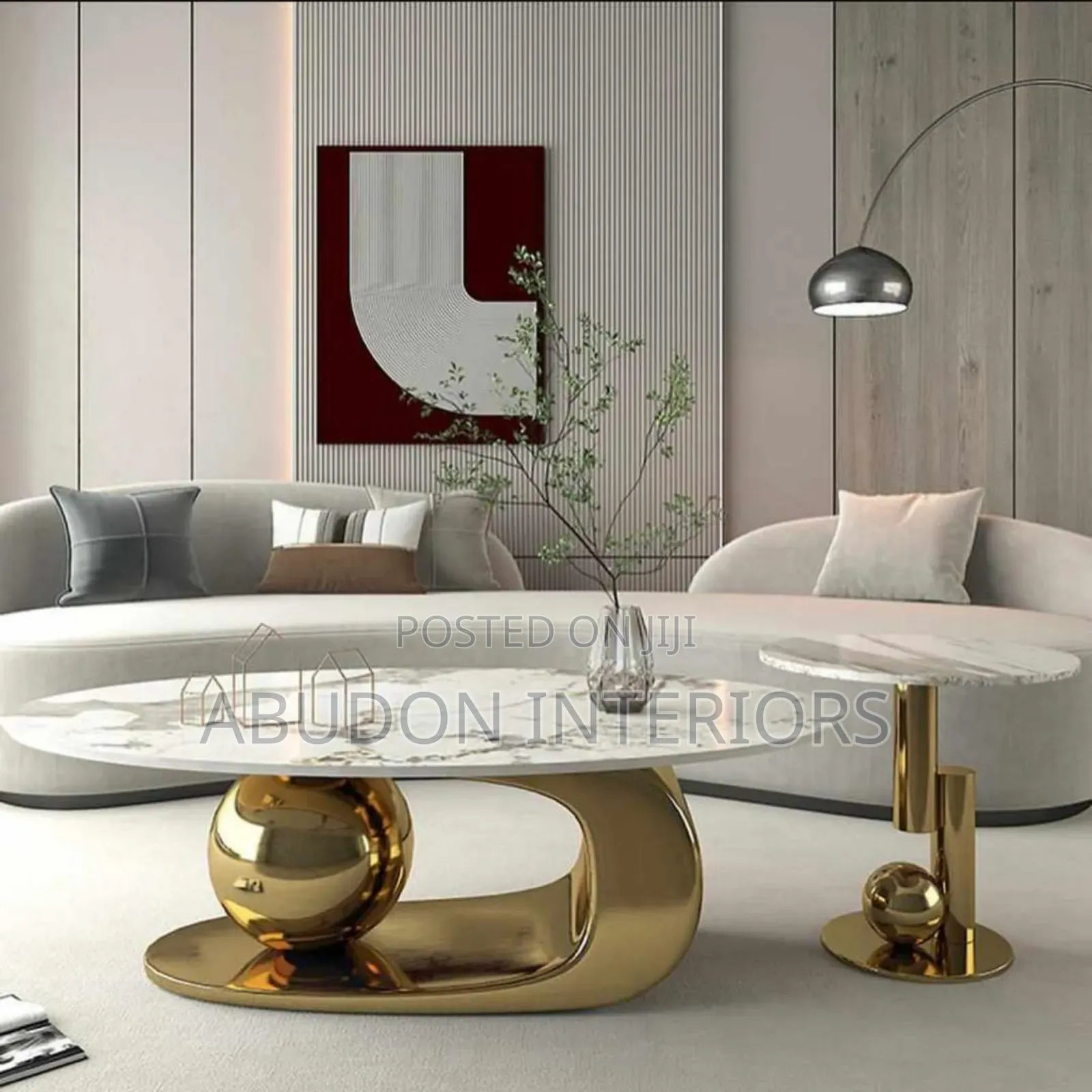 Gold And White Table