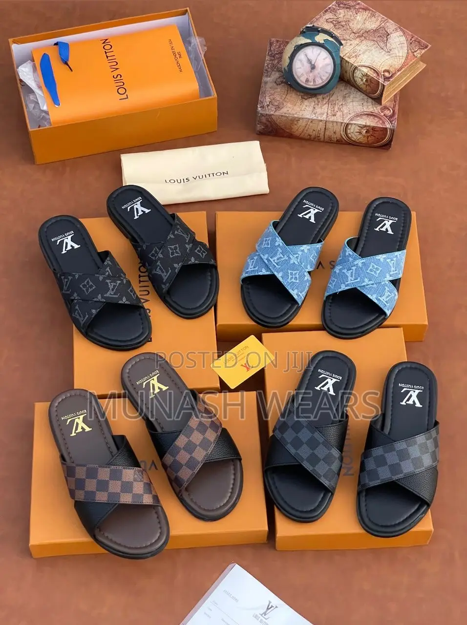 LV Monogram Leather Slip