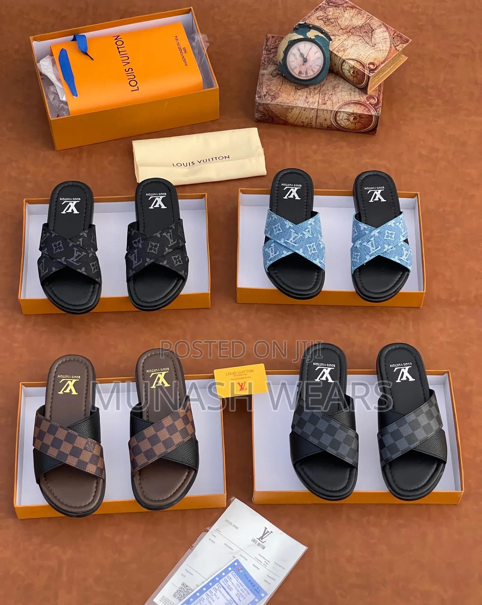 LV Monogram Leather Slip