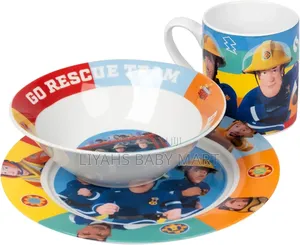 Fireman Sam-Children Plate Set