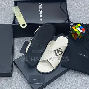Italian D G Leather Slipers