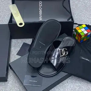 Italian D G Leather Slipers