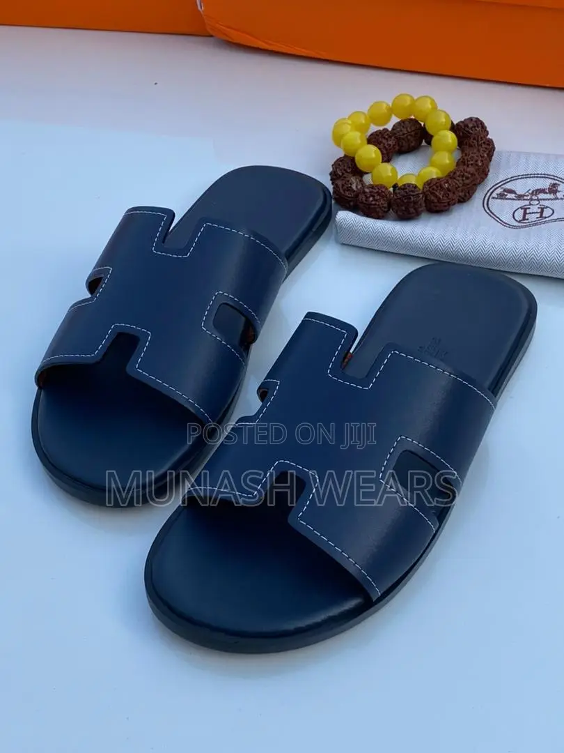 Hermes Leather Slipers