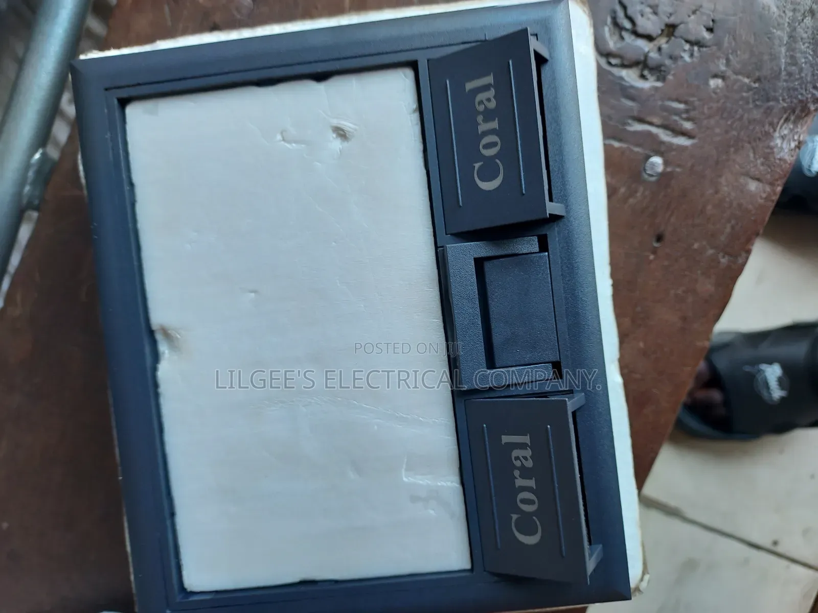 Original Floor Box With 13 Amps and Data Socket