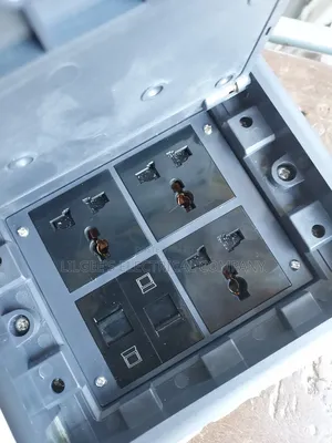 Original Floor Box With 13 Amps and Data Socket