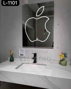 Wall Mounted Apple Mirror With Light