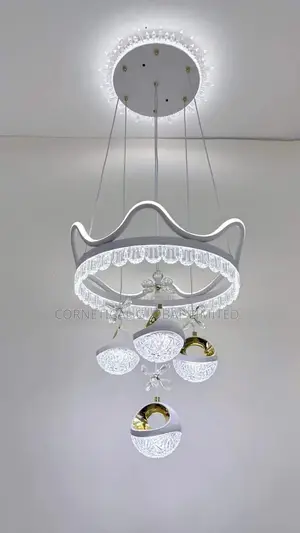 Modern Luxury Crystal LED Chandelier Pendant Drop Light