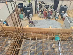 Slab, Columns Concrete Casting