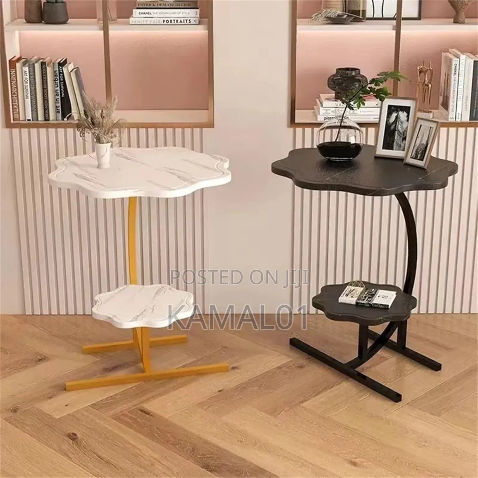 Double Layer C-Shaped End Table, Small Side Table