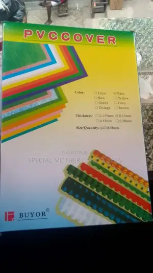 PVC Cover Front and Back