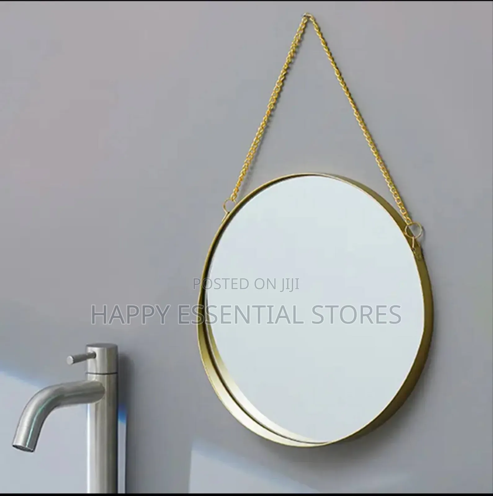 Golden Frame Hanging Wall Mirror