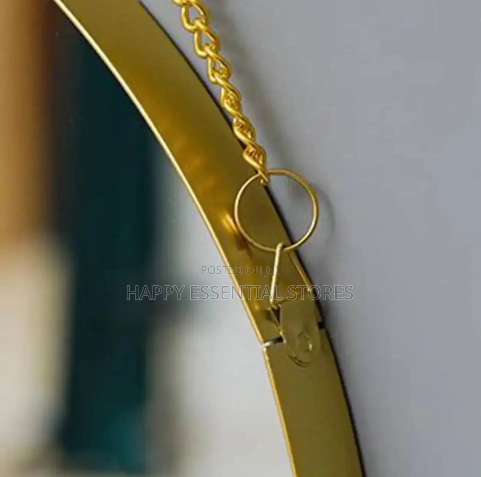 Golden Frame Hanging Wall Mirror