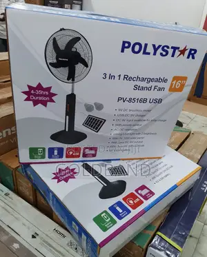 Best Price 16inches Polystar Rechargeble Standing Fan