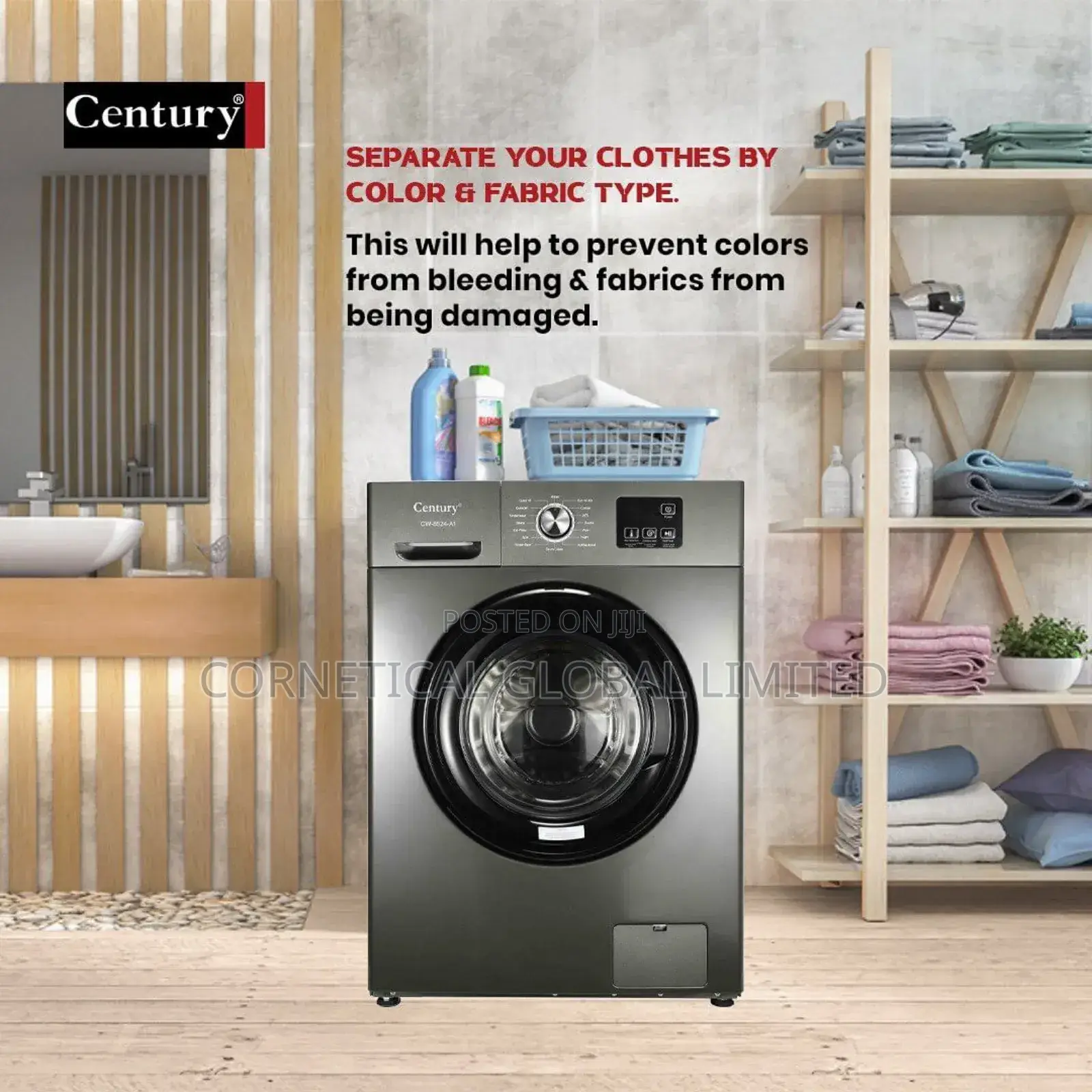 Century Automatic Front Load Washing Machine Cw8524a1 Grey