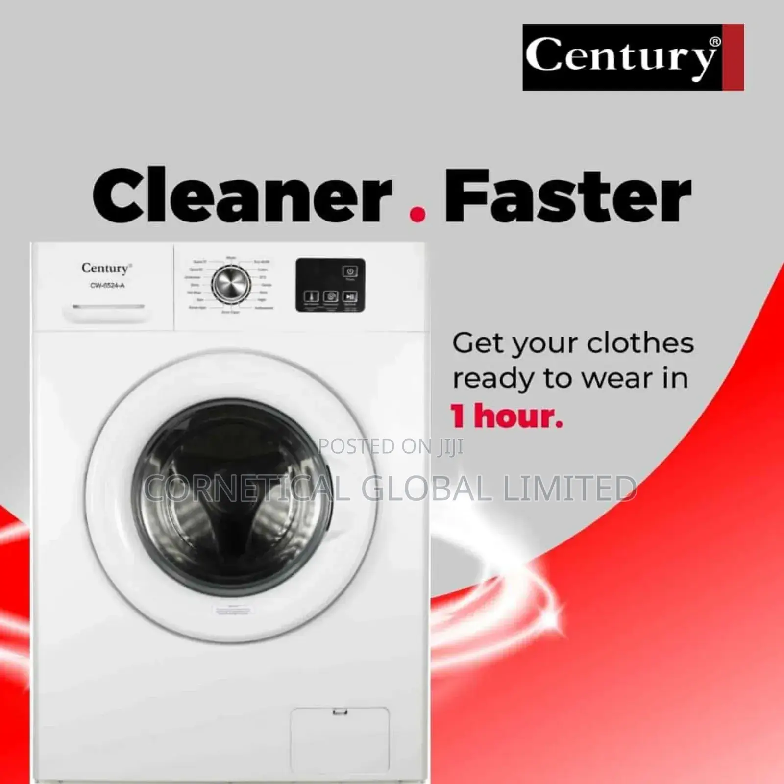 Century Automatic Front Loader Washing Machine Cw8524a 8kg