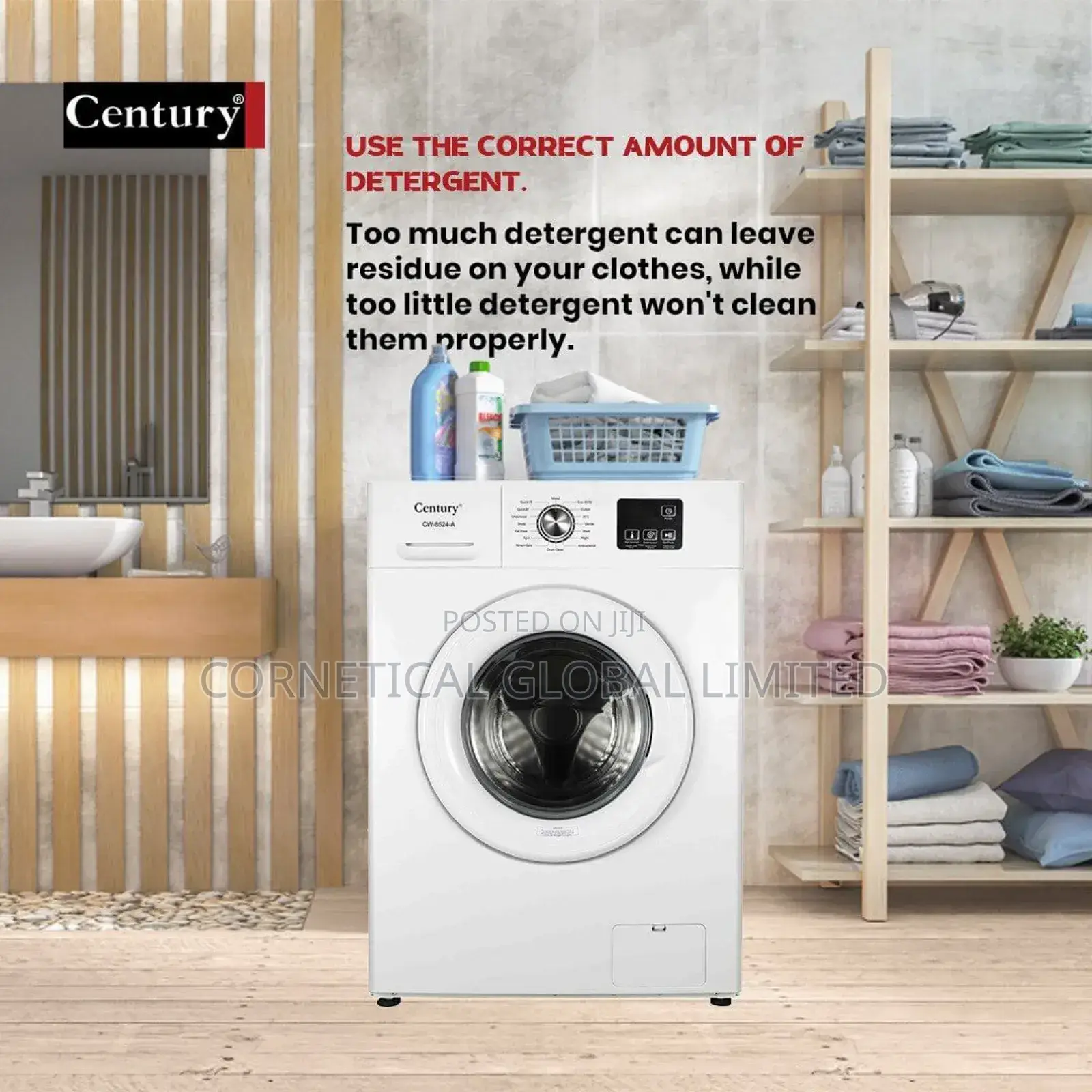Century Automatic Front Loader Washing Machine Cw8524a 8kg