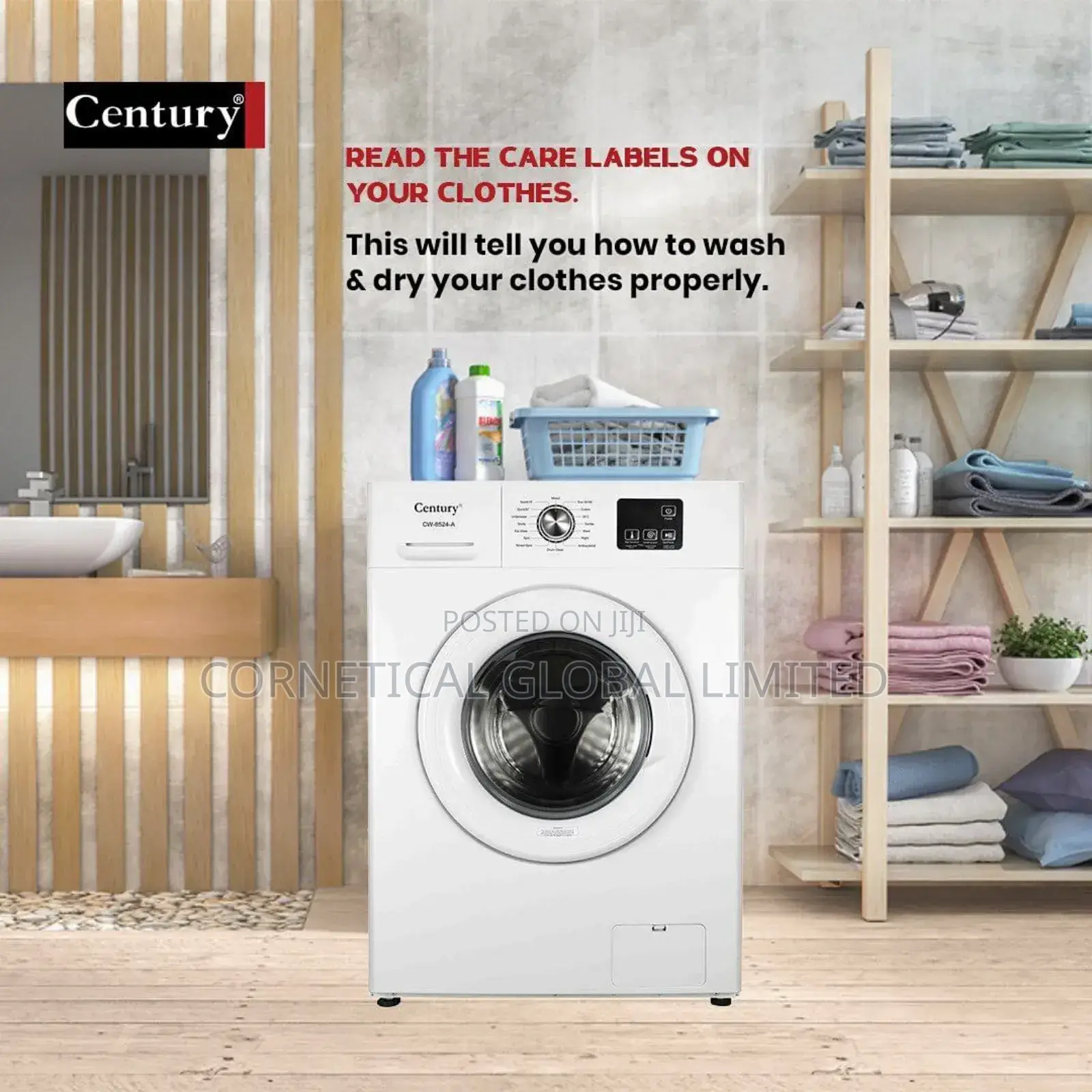 Century Automatic Front Loader Washing Machine Cw8524a 8kg