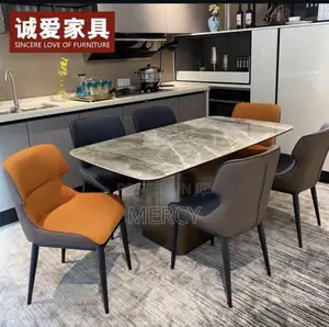Dining by Six Seaters With Marble Top