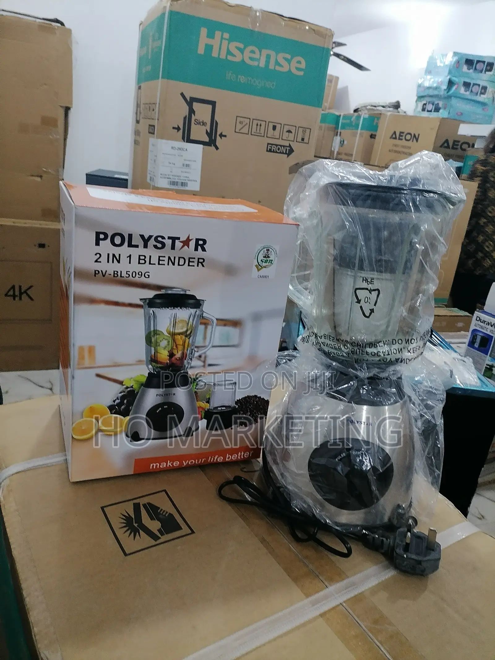 Time Saving Polystar 2 in 1 Electric Blender -Pv-Bl509g