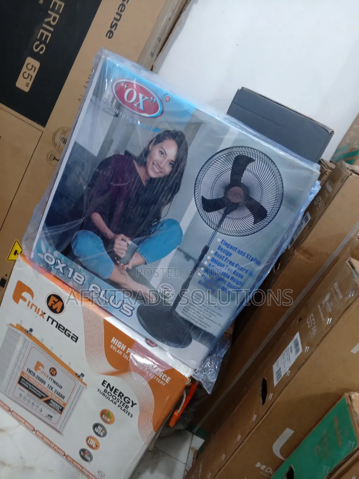 OX 18 Plus Standing Fan- Unique Base