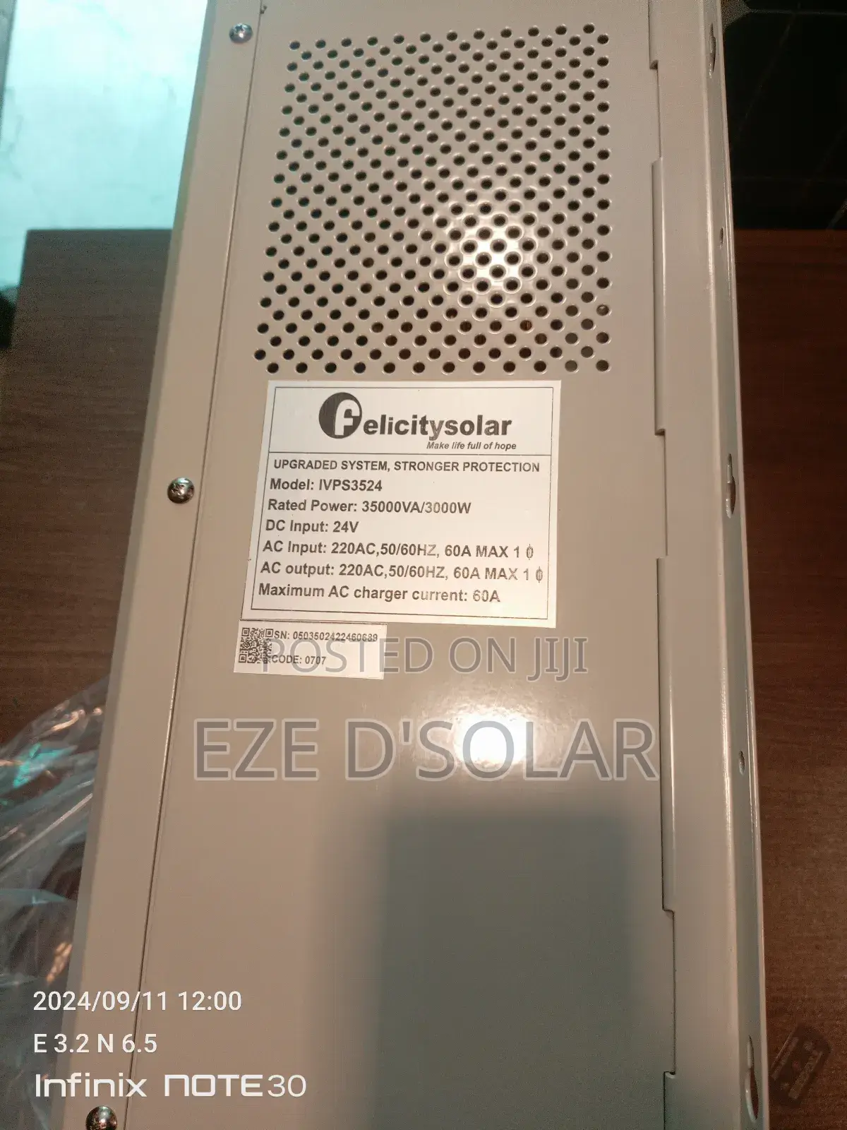 3.5kva /24v Felicity Solar Inverter