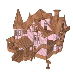 Wooden Miniature Dollhouse