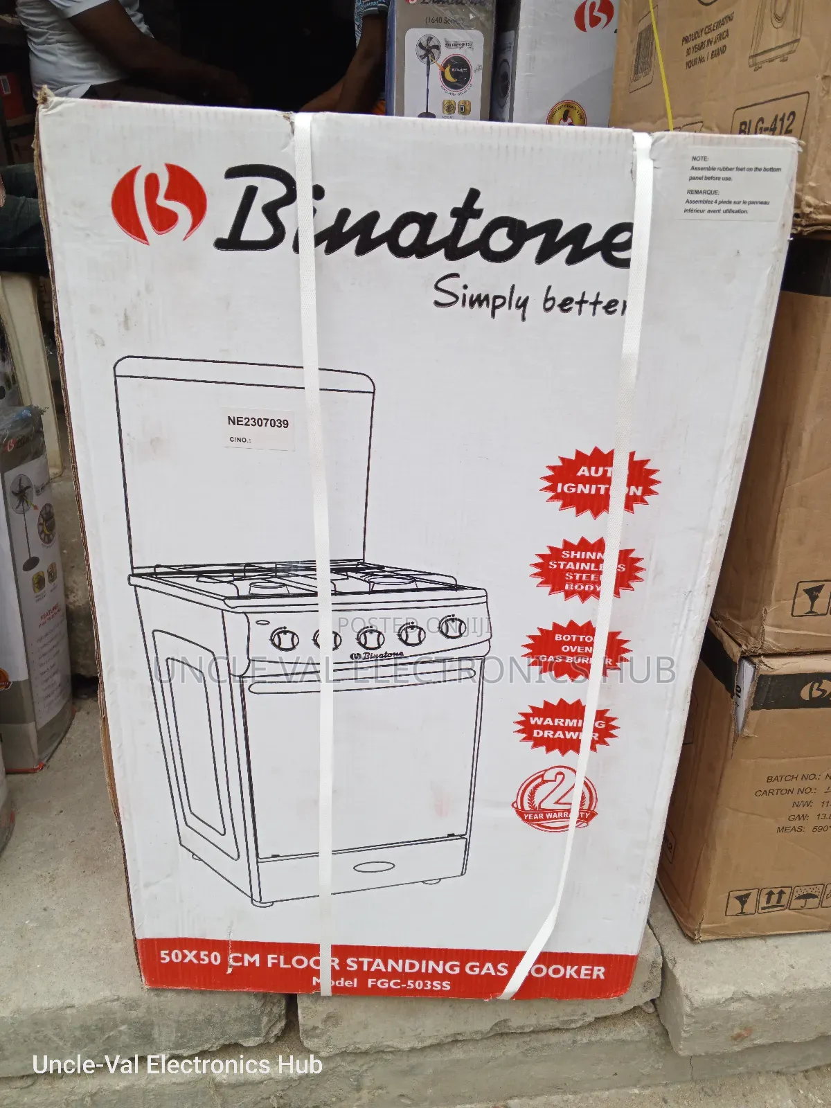 Binatone 4 Burner Standing Cooker