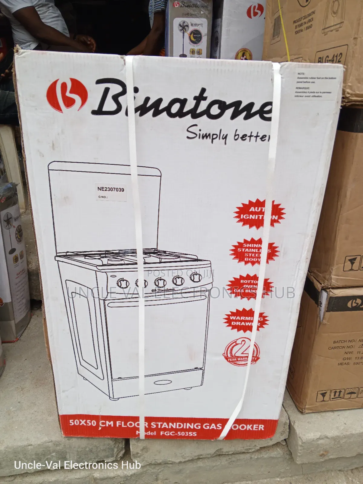 Binatone 4 Burner Standing Cooker