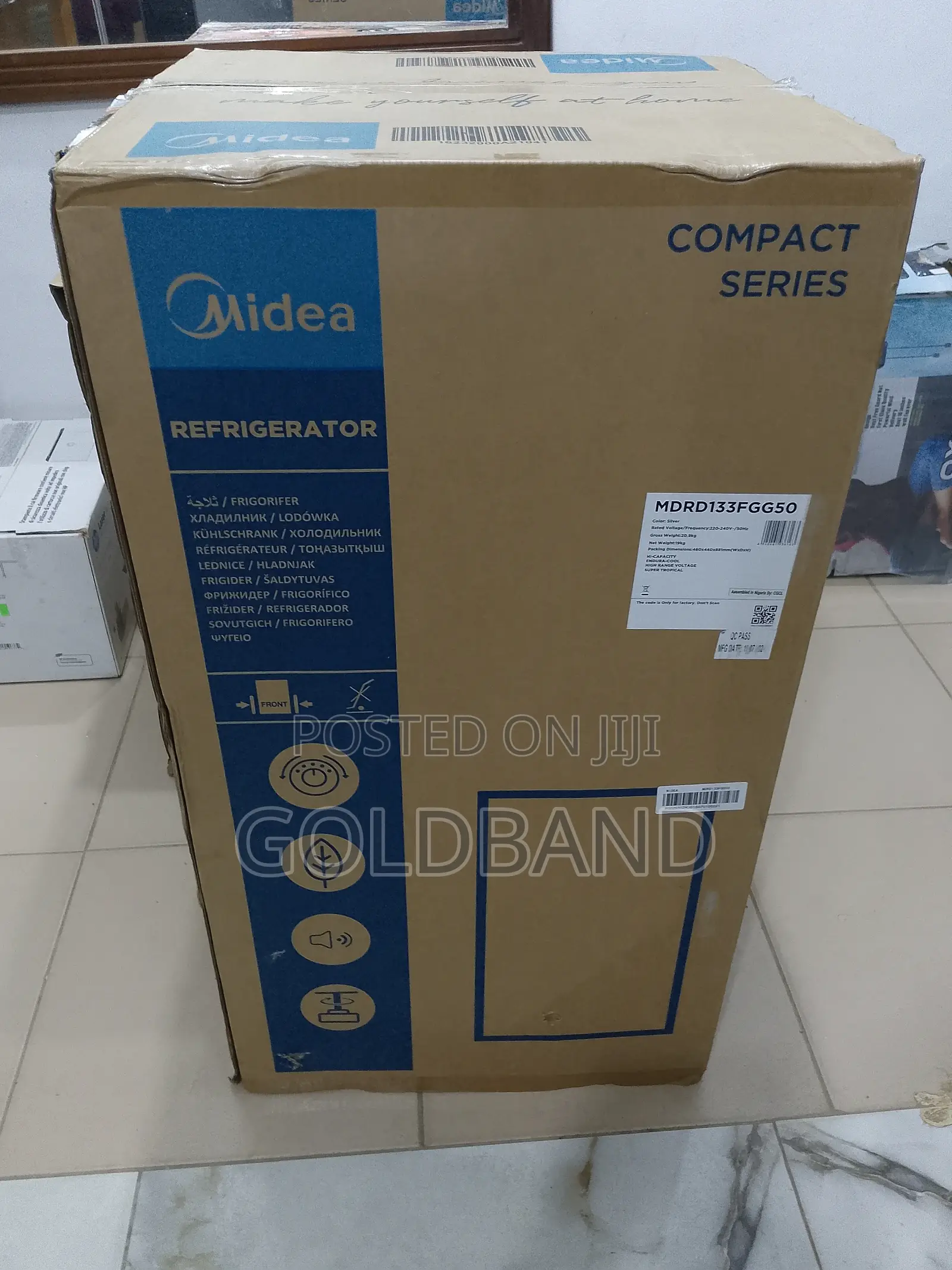 Midea Single Door Refrigerator (Fast Freezing)