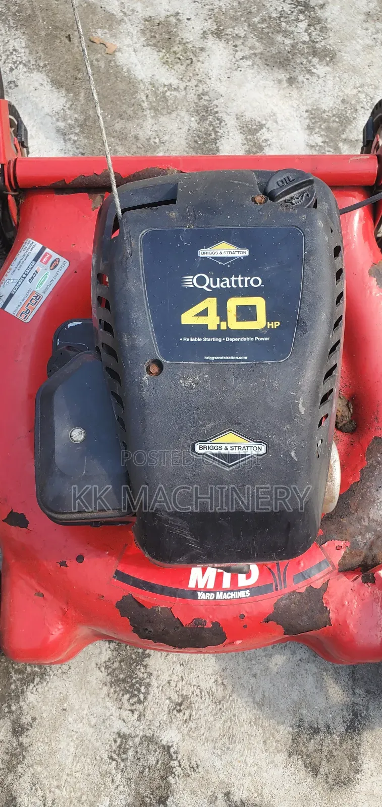 4.0hp LAWN MOWER Machine