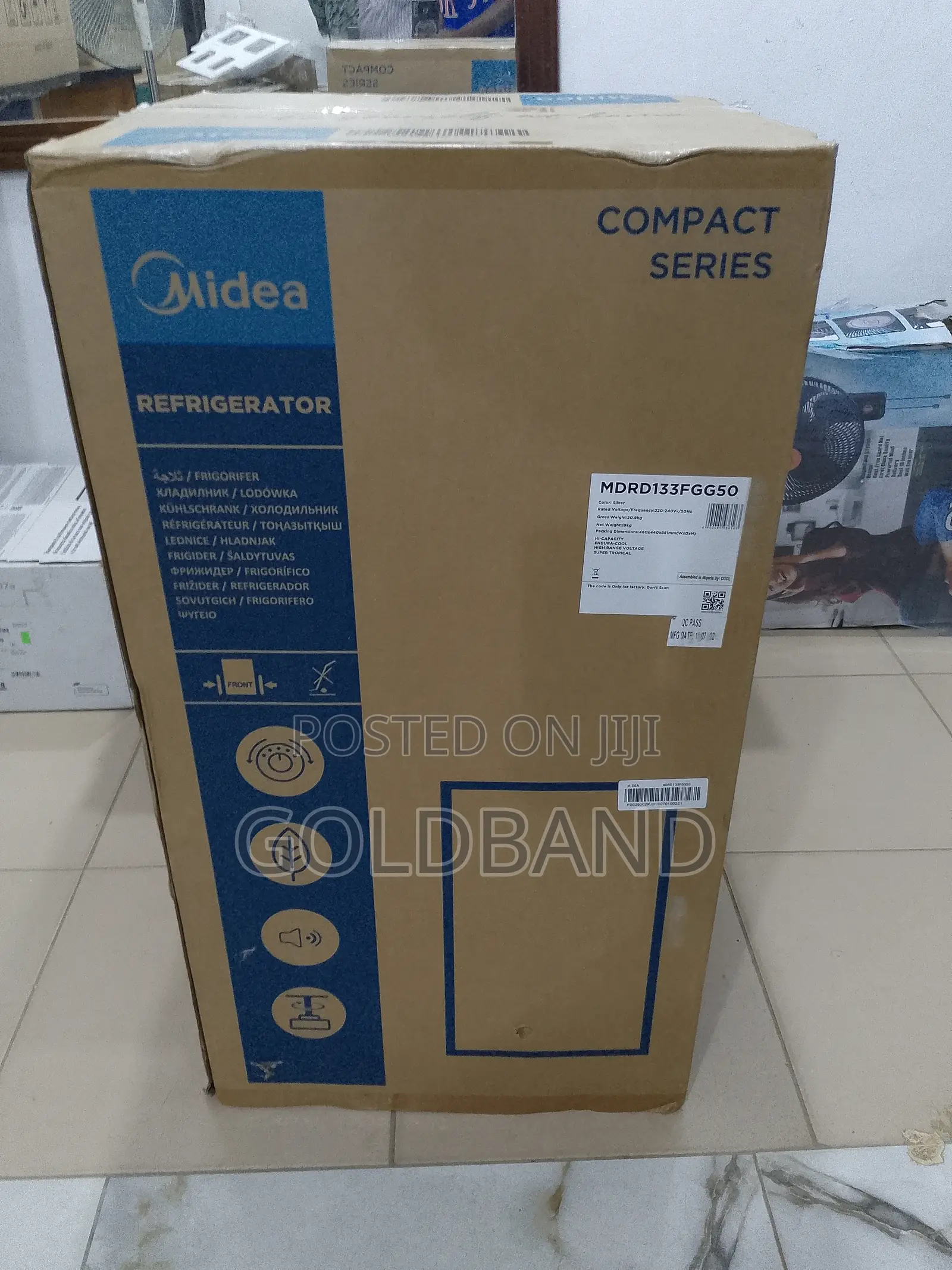 Highly Relaible Midea Single Door Refrigerator