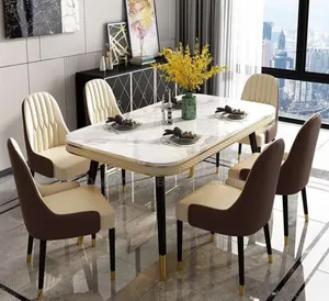 Marble Top Dining Table by 6seater