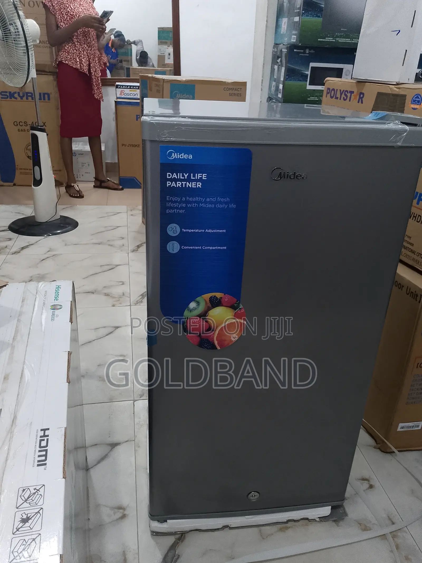 High Tech Midea Single Door Refrigerator