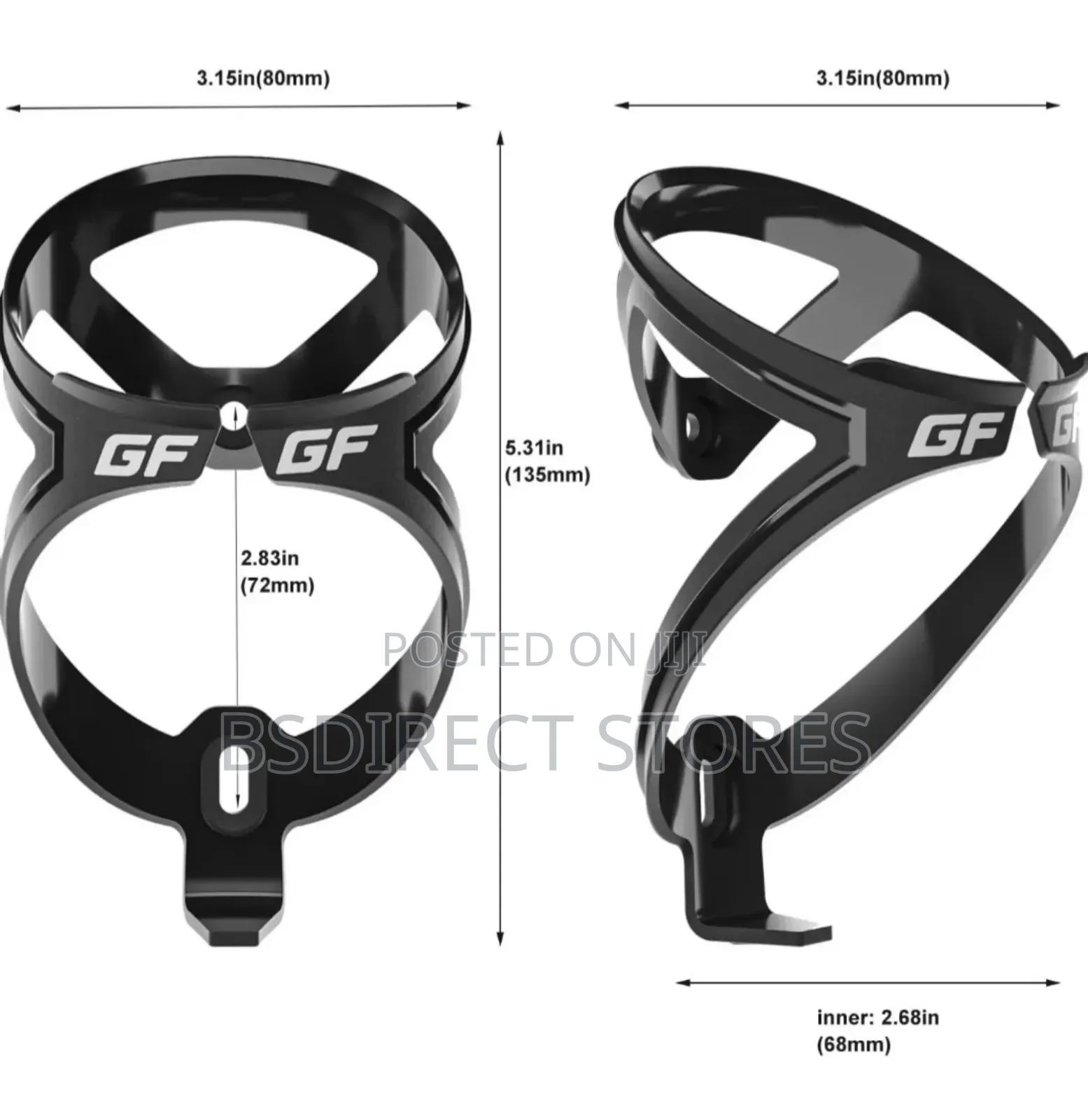 GEMFUL Bike Water Bottle With Cage (2 Bottles With 2 Holders