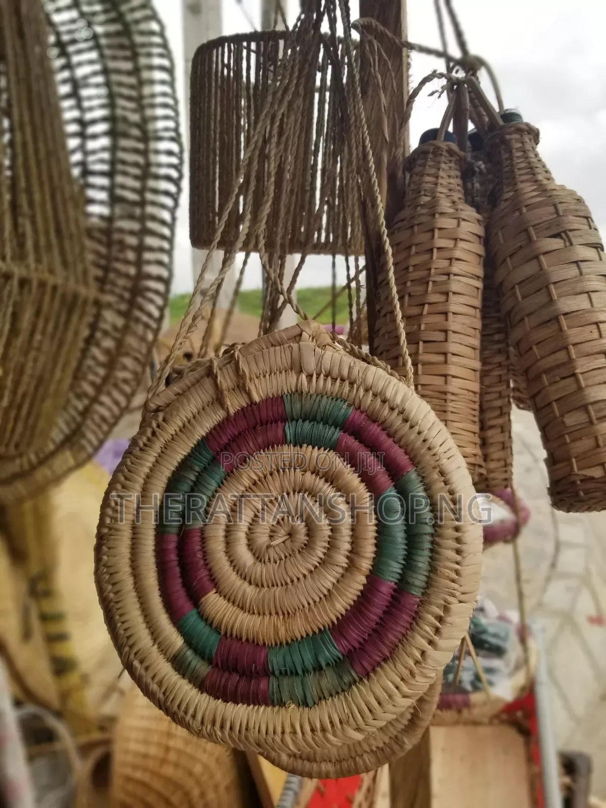 Handwoven, Raffia Beach Bag