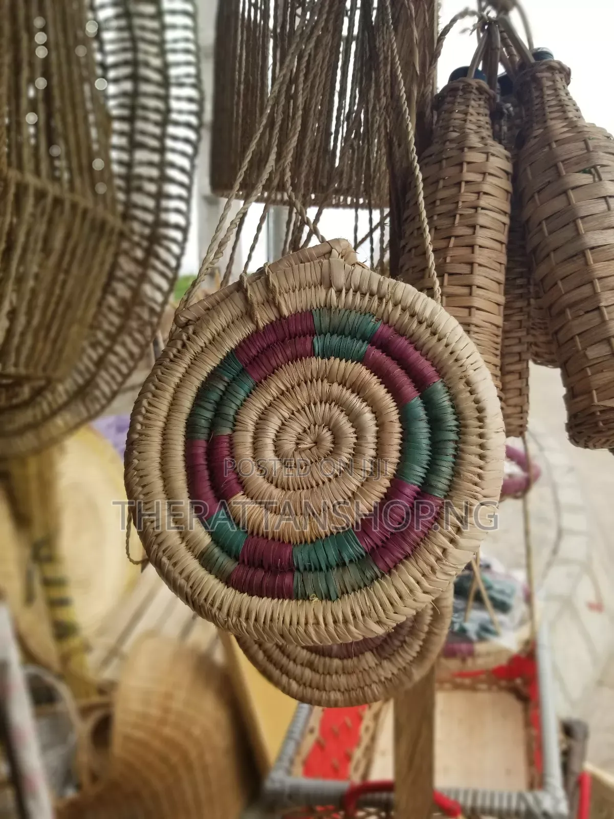 Handwoven, Raffia Beach Bag