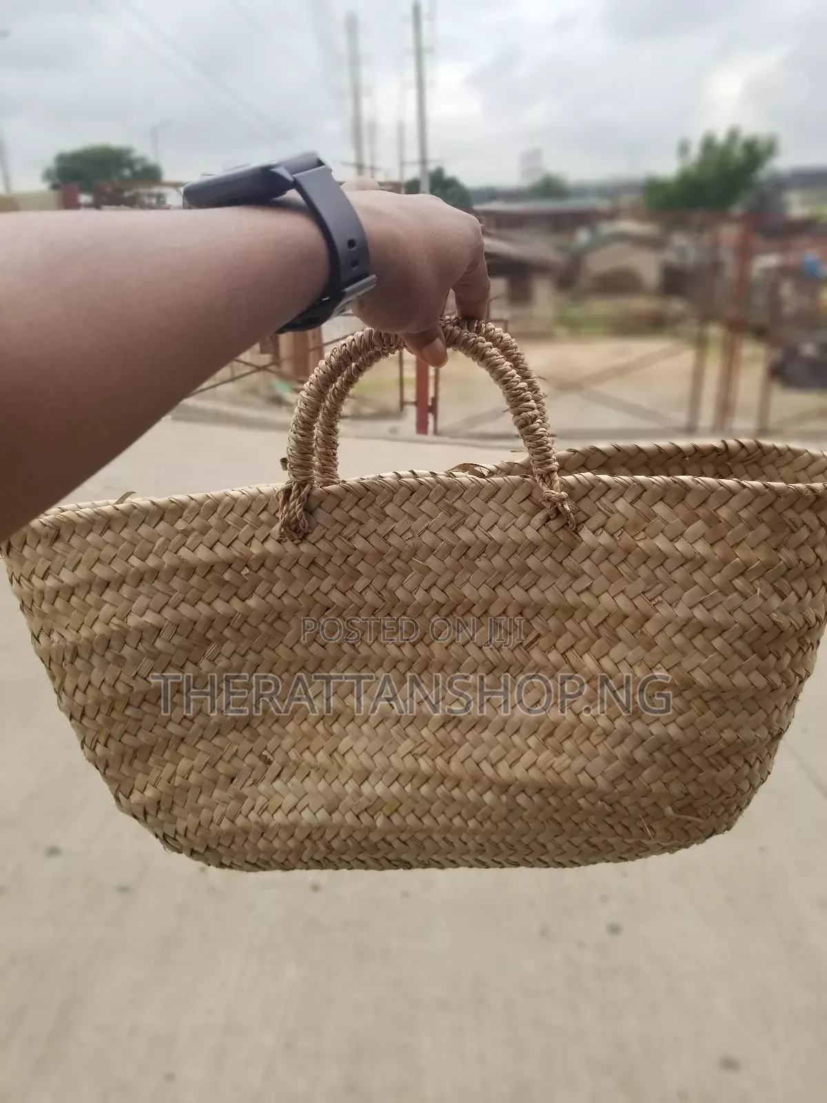 Handwoven, Raffia Beach Bag
